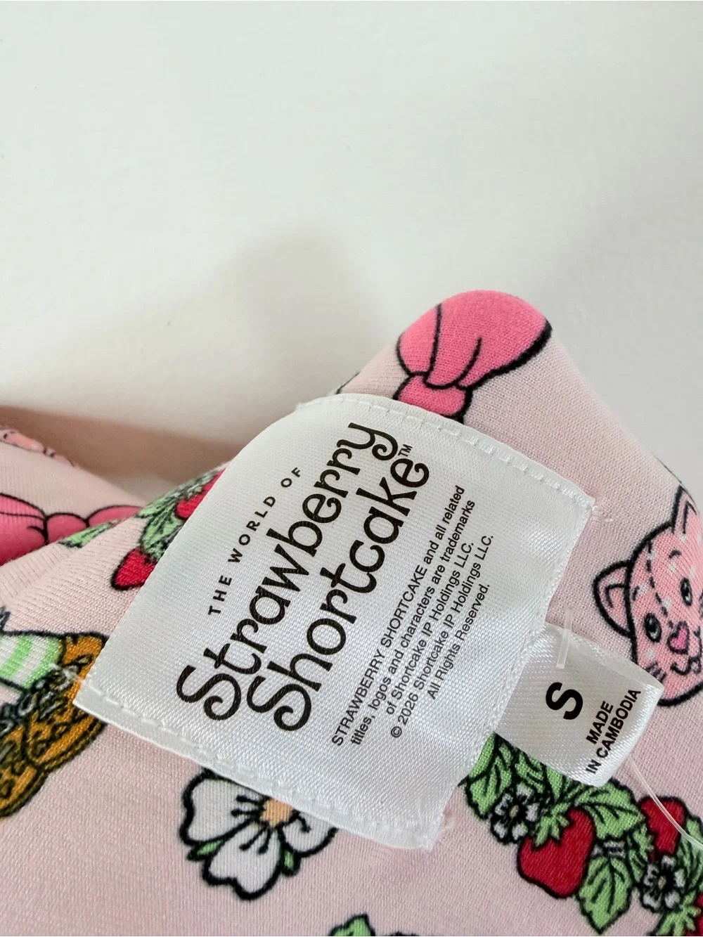 Strawberry Shortcake Button Up PJ Pajama Top